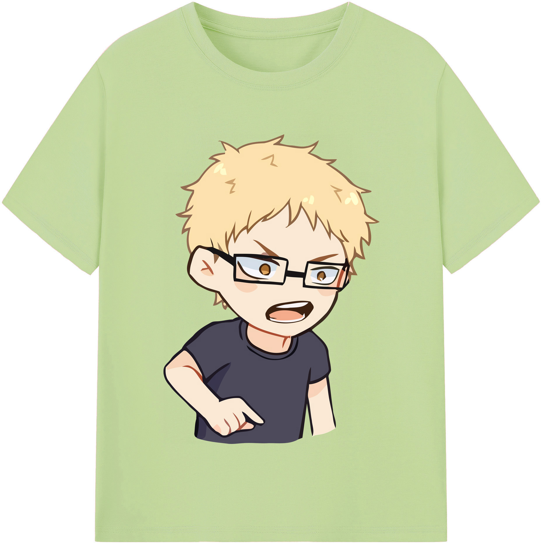 （画像用） ハイキュー!! Haikyu!! 綿100％半袖Tシャツ（フロントプリント）